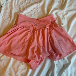 Aerie Light Pink Flowy Skorts